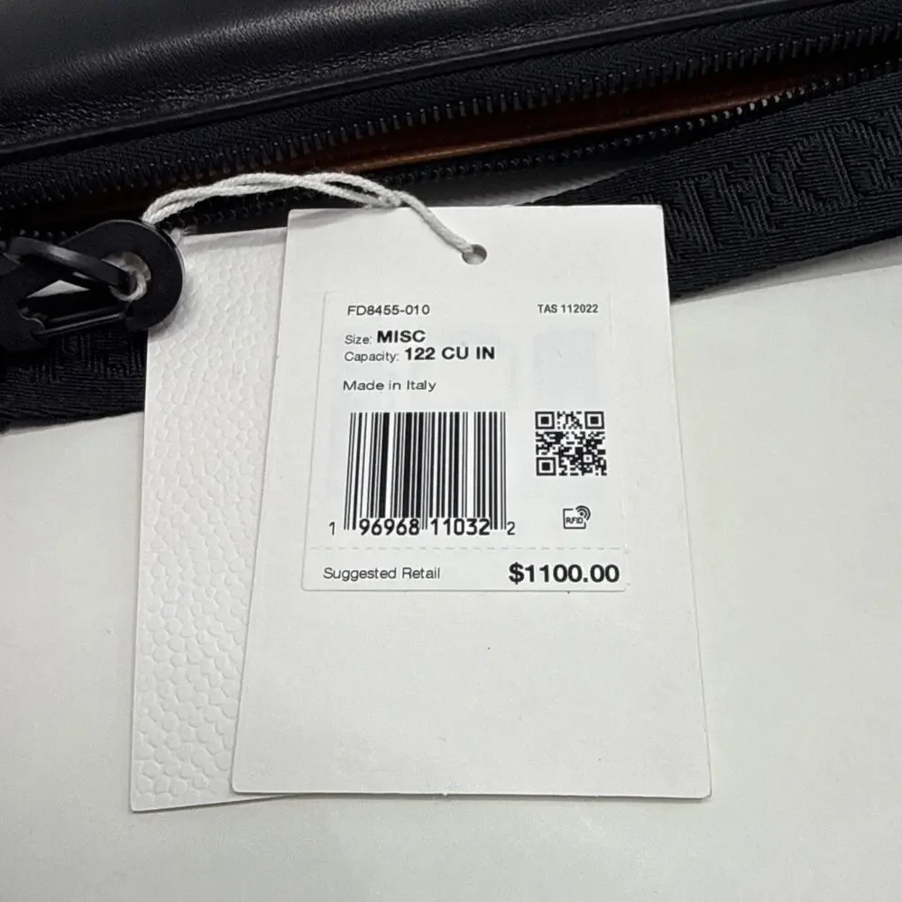 Air Jordan Wings Leather Pouch Clutch Bag with Wrist Strap, MADE IN ITALY